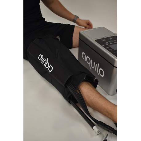 AQUILO SPORT CRYOTHERAPIE ET PRESSOTHERAPIE AVEC 2 MANCHON (GENOU+CHEVILLE)